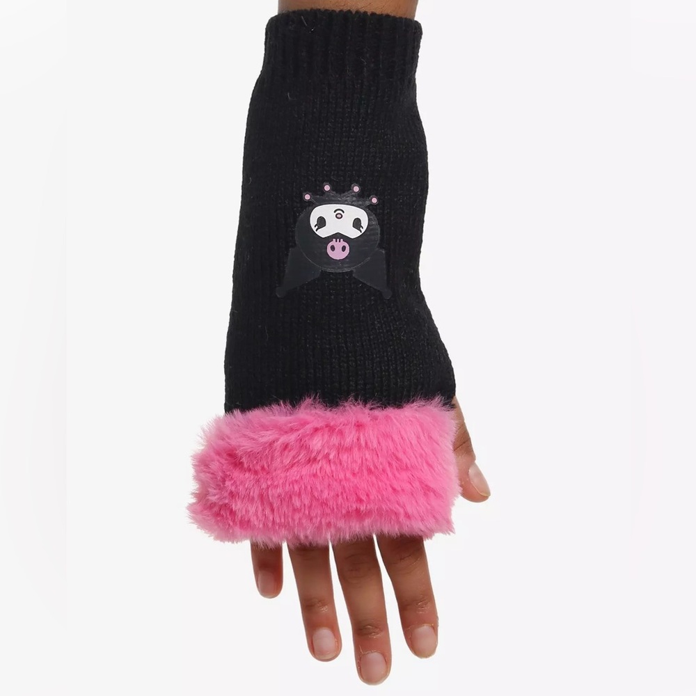 Kuromi Fingerless Gloves